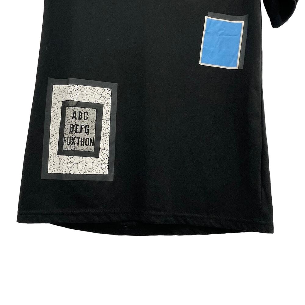 Foxthon Black Short Sleeve V-Neck TShirt - Picture 3 of 11